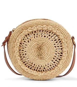 Yves Saint Laurent | Small raffia crossbody bag 