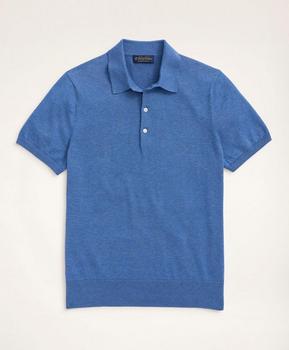 Supima® Cotton Short-Sleeve Polo Sweater product img