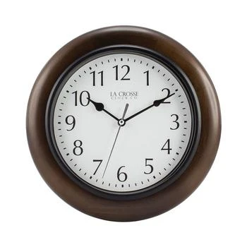 La Crosse Technology | La Crosse Clock 404-2625 10" Solid Wood Analog Wall Clock,商家Macy's,价格¥246