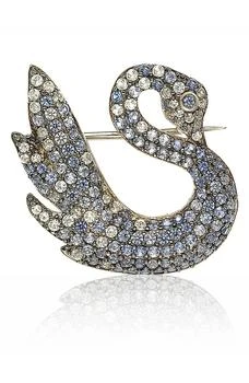 Suzy Levian | Sterling Silver Pave CZ Swan Pin,商家Nordstrom Rack,价格¥2242