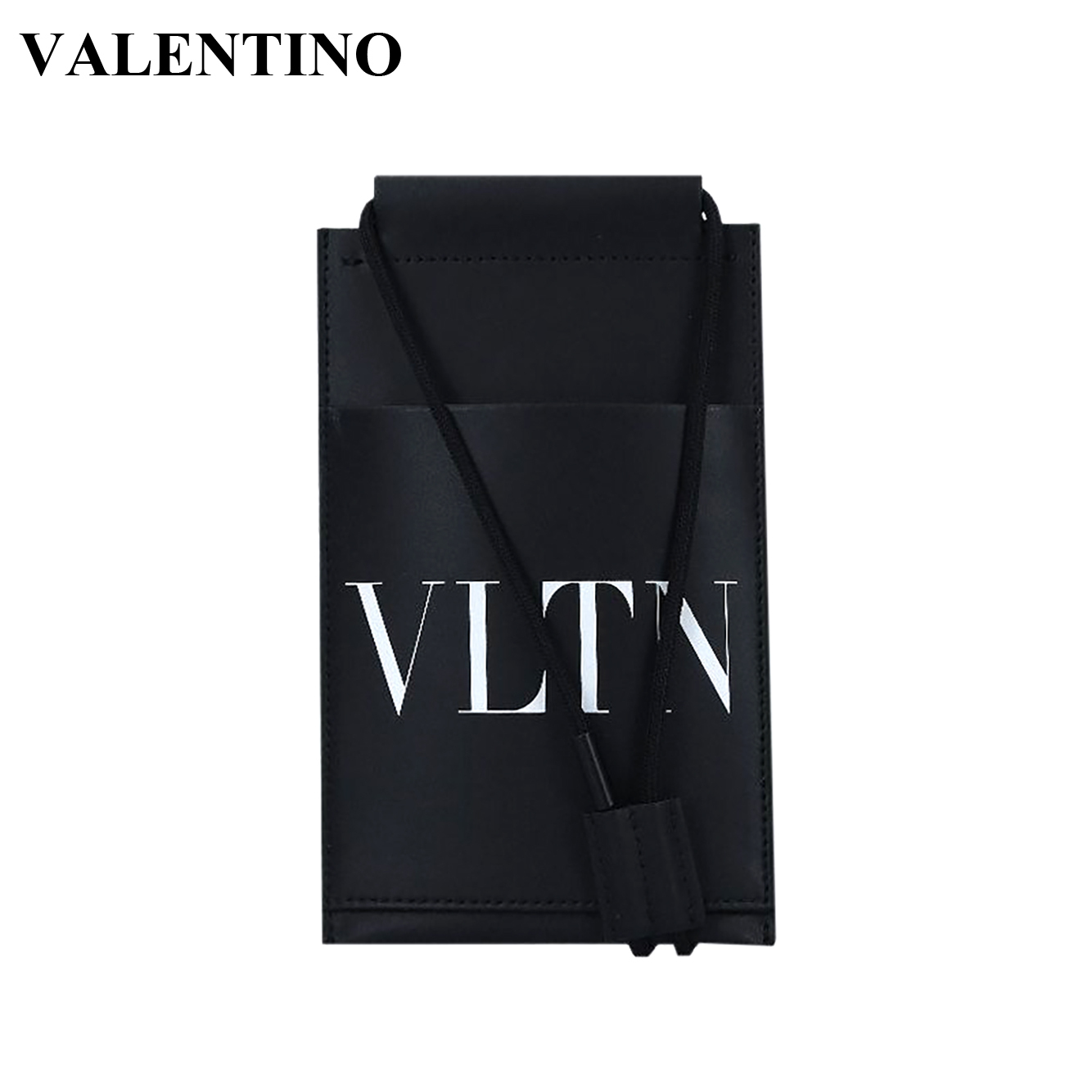 valentino包是什么牌子, Valentino | VALENTINO 男士黑色皮革手机包 XY2P0T13-LVN-0NO商品图片 独家减免邮费