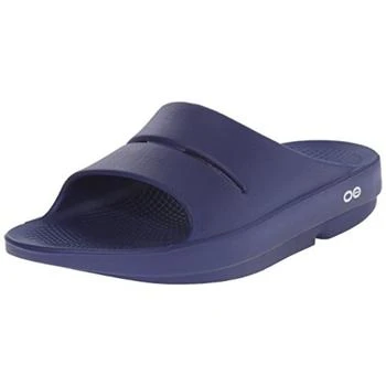 推荐Oofos Mens Ooahh  Textured Sport Slide Sandals商品