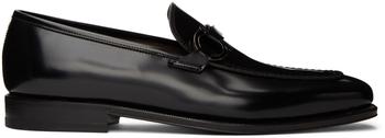 菲拉格慕男鞋男鞋, Salvatore Ferragamo | Black Gancini Loafers商品图片 额外8.5折, 额外八五折
