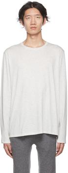 Vince | White Cotton Long Sleeve T-Shirt商品图片,3.9折