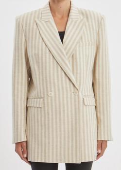 IRO | Olian Stripe Blazer In Beige商品图片,5.7折, 独家减免邮费