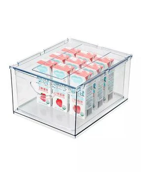 iDesign | Plastic Cabinet and Pantry Storage Bin with Integrated Handles-16 x 8 x 5, Clear Bin,商家Macy's,价格¥225