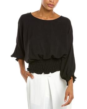 Vince Camuto Specialty Size, Vince Camuto | Vince Camuto Crinkle Twill Smocked Dolman Top商品图片 5折