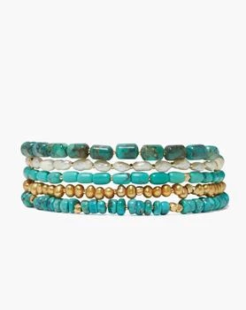 Chan Luu | Women's Riviera Wrap Bracelet In Turquoise,商家Premium Outlets,价格¥812