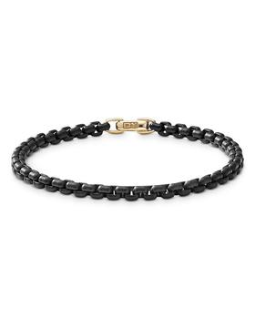 商品David Yurman | Acrylic & 14K Yellow Gold Bel Aire Chain Bracelet in Black,商家Bloomingdale's,价格¥3390图片