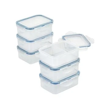 Lock & Lock | Easy Essentials 12-Pc. On the Go 12-Oz. Meals Divided Rectangular Food Storage Containers,商家Macy's,价格¥186