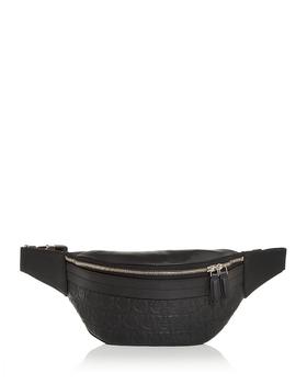 商品Travel Gancini Embossed Leather Belt Bag图片