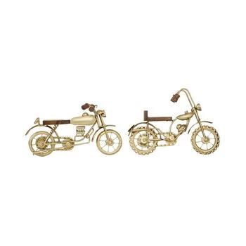 Rosemary Lane | Metal Contemporary Motorcycle Sculpture, Set of 2,商家Macy's,价格¥666