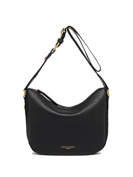 GIANNI CHIARINI | Armonia Black Leather Shoulder Bag 