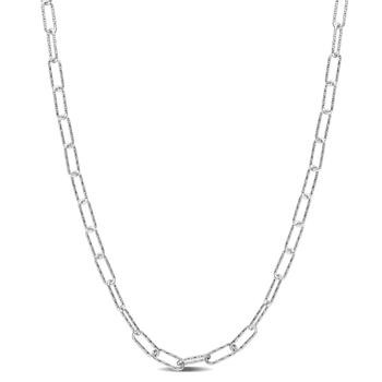 商品Mimi & Max | Mimi & Max Fancy Paperclip Chain Necklace in Sterling Silver - 16 in,商家Premium Outlets,价格¥229图片