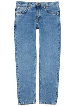 推荐Gritty Jackson blue straight-leg jeans商品