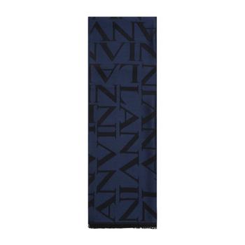 Lanvin | Lanvin Logo Intarsia-Knit Fringed Scarf商品图片,7.6折