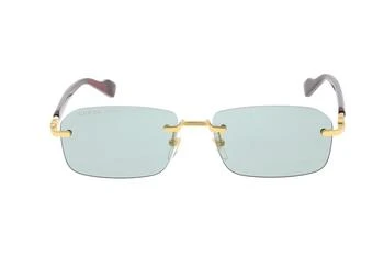 Gucci | Gucci Eyewear Rectangular Frame Sunglasses 8.3折, 独家减免邮费