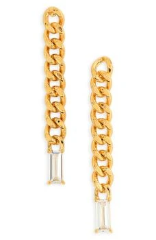 Nordstrom | Demi Fine Crystal Curb Chain Linear Drop Earrings,商家Nordstrom Rack,价格¥105