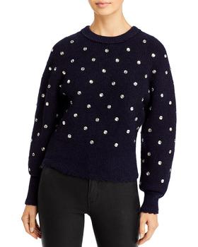 3.1 Phillip Lim | Rhinestone Embellished Crewneck Sweater商品图片,满$100享8折, 满折