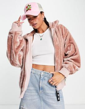 UGG | UGG Laken faux fur jacket in dusty pink商品图片,额外9.5折, 额外九五折