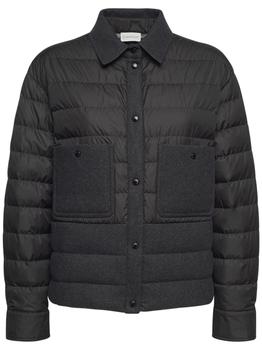 moncler羽绒服女, Moncler | Nylon Down Shirt Jacket商品图片 