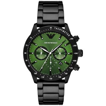 Emporio Armani | Men's Mario Sport Black Stainless Steel Bracelet Watch 43.5mm商品图片,