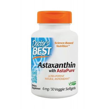 商品Doctors Best Astaxanthin with Asta Pure 6 mg Veggie Softgels, 30 Ea图片