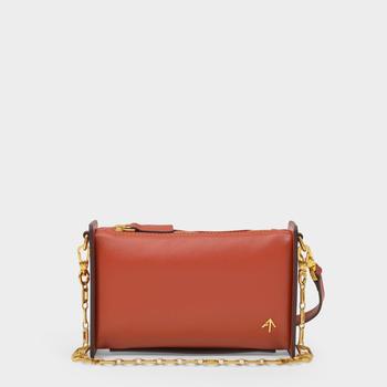 Manu Atelier | Mini Carmen Bag in Burgundy Leather商品图片,