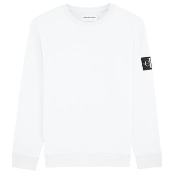 ck卫衣, Calvin Klein | Calvin Klein Monogram Badge Crew Sweat - White商品图片 