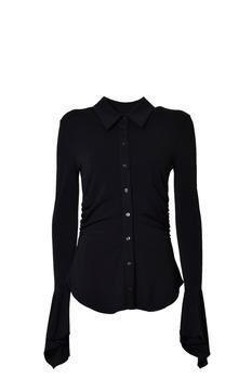 BLUMARINE | Blumarine Flared Sleeve Button-Up Shirt商品图片,7.1折