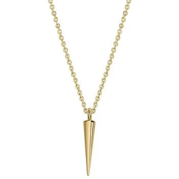 Sarah Chloe | Spike 18" Pendant Necklace in 14k Gold-Plated Sterling Silver,商家Macy's,价格¥707