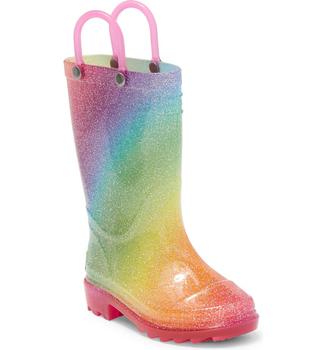 商品Kids' Celestial Ombré Light-Up Lug Waterproof Rain Boot图片