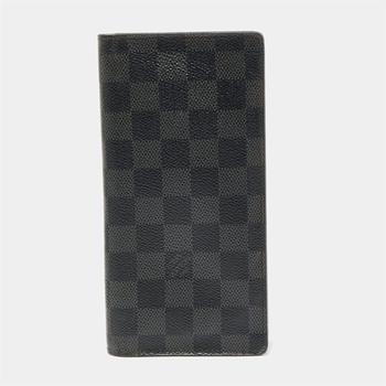 lv钱包, [二手商品] Louis Vuitton | Louis Vuitton Black Damier Graphite Canvas Brazza Wallet商品图片 8.1折, 满1件减$100, 满减