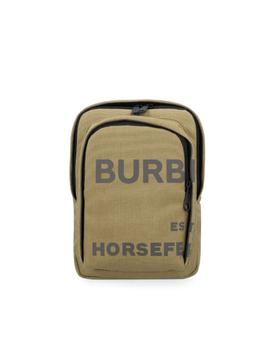 巴宝莉男包真假, Burberry | Burberry Men's Green Cotton Messenger Bag商品图片 