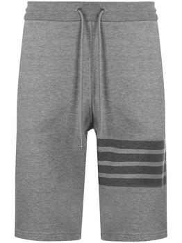 thom browne裤, Thom Browne | THOM BROWNE cotton striped track shorts商品图片 