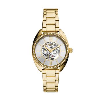 Fossil | Fossil Women's Vale Automatic, Gold-Tone Stainless Steel Watch商品图片,3.5折