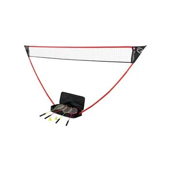 Zume Games Portable Badminton Set with Freestanding Base Sets Up on Any Surface in Seconds - No Tools or Stakes Required