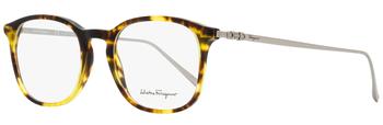 推荐Salvatore Ferragamo Men's Rectangular Eyeglasses SF2846 219 Tortoise 53mm商品