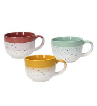 商品Tognana | Louise Layers Breakfast Stoneware Mugs, Set of 6,商家Verishop,价格¥682图片