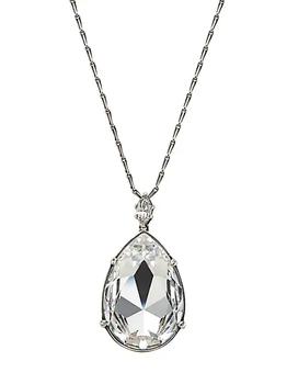 Alexander McQueen | Silvertone & Crystal Pendant Necklace商品图片,