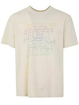 Isabel Marant | Isabel Marant Hugo Logo Printed Crewneck T-Shirt 7.6折, 独家减免邮费