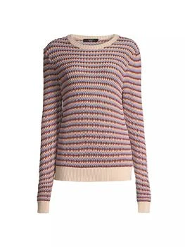 Weekend Max Mara | Revere Striped Cotton-Blend Sweater 