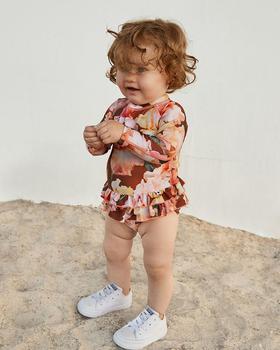 商品MOLO | Girl's Narice Floral-Print Playsuit w/ Diaper Cover, Size 3M-3,商家Neiman Marcus,价格¥266图片