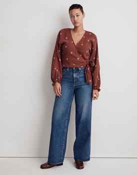 Madewell | Lightspun Maira Wrap Top商品图片,8.5折×额外7折, 额外七折