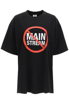 推荐Vetements 'no main stream' print t-shirt商品
