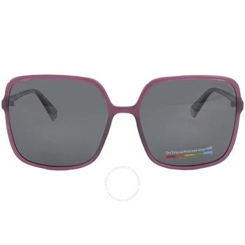 Polaroid | Core Polarized Grey Square Ladies Sunglasses PLD 6128/S 0MU1/M9 59 2.9折, 满$200减$10, 满减