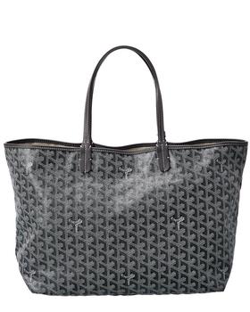 [二手商品] Goyard | Goyard Grey Goyardine Canvas St. Louis PM (Authentic Pre-Owned)商品图片,9.9折