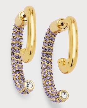 商品DEMARSON | 12K Gold-Plated Tanzanite Crystal Earrings,商家Neiman Marcus,价格¥1629图片