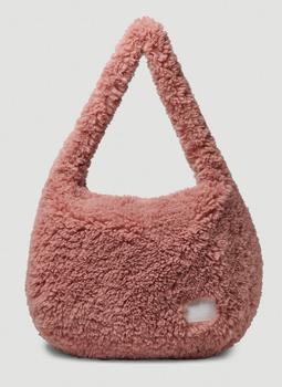 推荐Cross Faux Fur Shoulder Bag in Pink商品