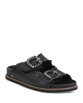 sam edelman拖鞋是什么牌子, Sam Edelman | Women's Oaklyn Woven Slides商品图片 6折起